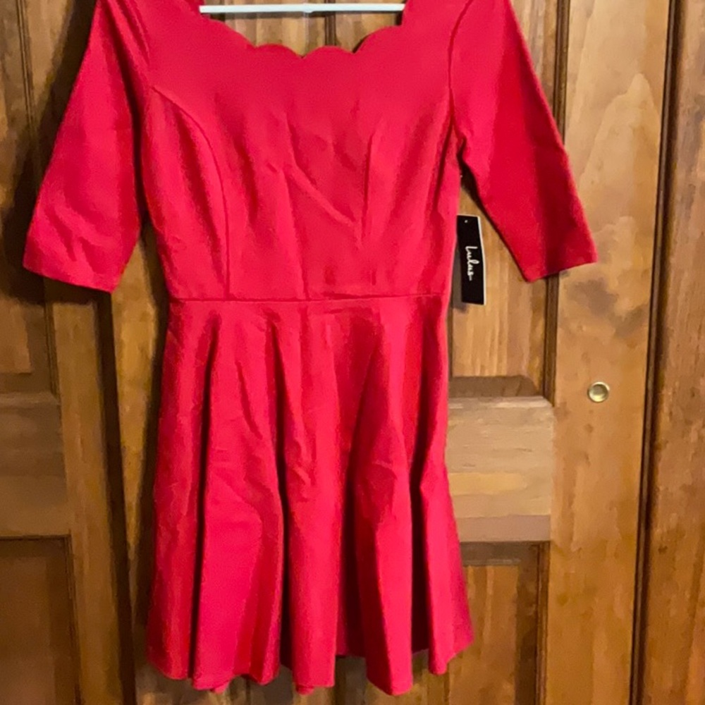 Lulu's Vibrant Red Dress